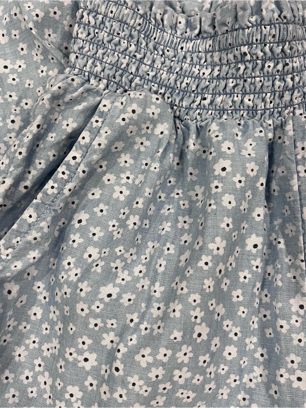 🌸AMERICAN EAGLE BLUE DAISY WIDE LEG PANTS SIZE X-SMALL🌸 - Picture 4 of 6
